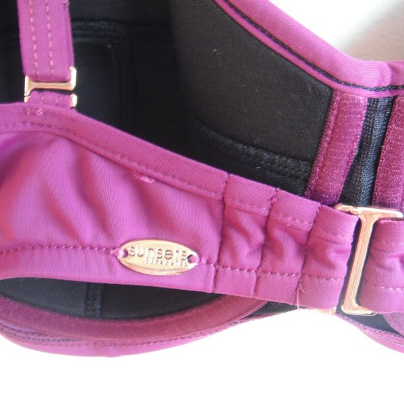 Sunset Separates Bikini Top 36C Underwire Purple - Picture 4 of 6